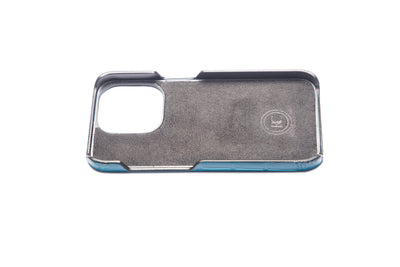 Ombre Blue iPhone 15 Leather Case