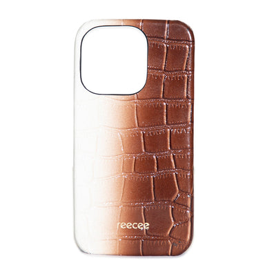 Ombre Brown iphone 13 Leather Case