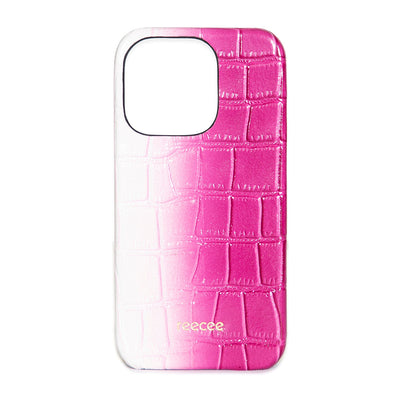 Ombre Pink iphone 13 Leather Case