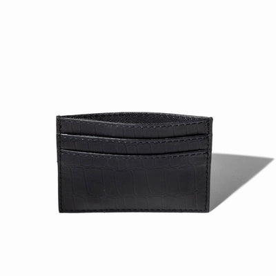 Black Nile Leather Card Holder Wallet