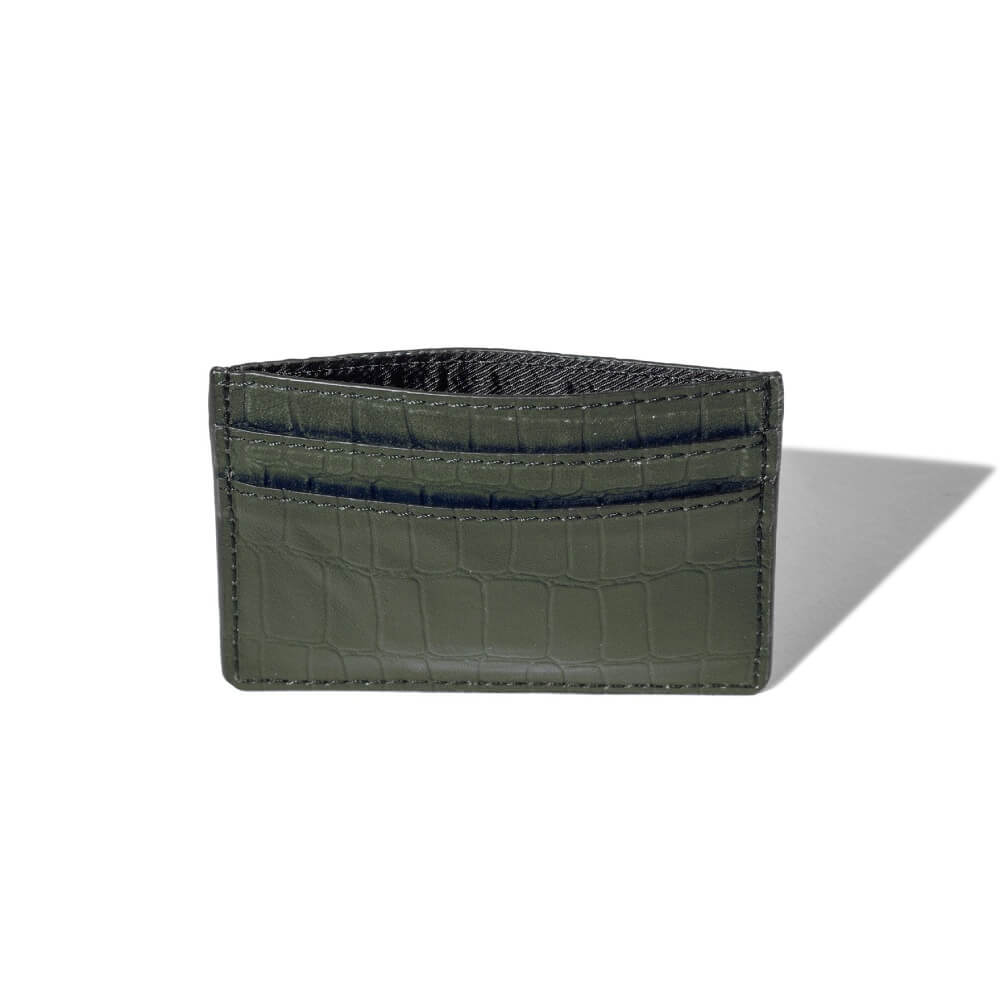 Green Nile Leather Card Holder Wallet