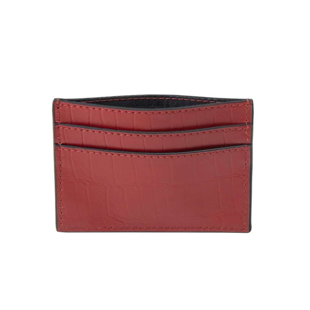 Red Nile Leather Card Holder Wallet