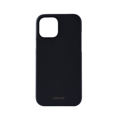 Black Pebble Leather iPhone 12 Pro Max Case
