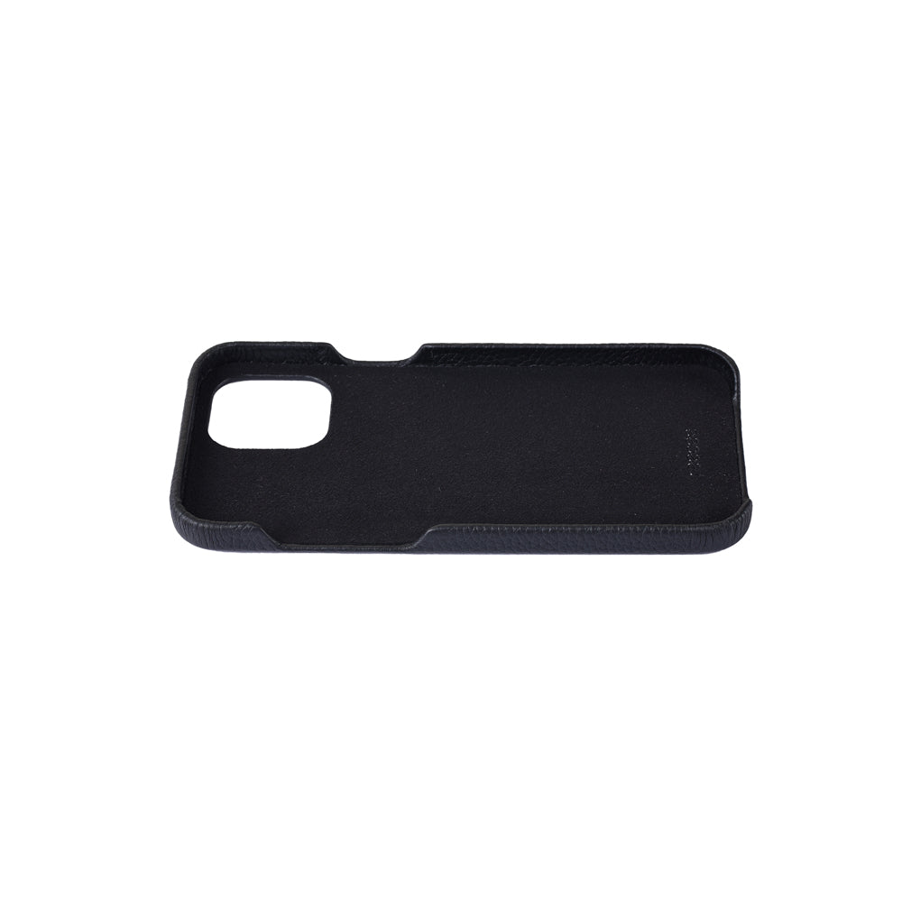 Black Pebble Leather iPhone 12/ 12 Pro Case