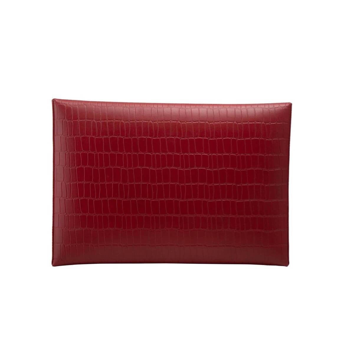 Red Nile Leather Laptop Sleeve