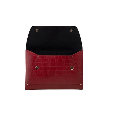 Red Nile Leather Laptop Sleeve